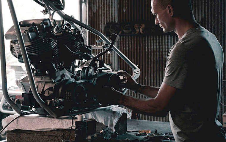 Motor de moto de gasolina