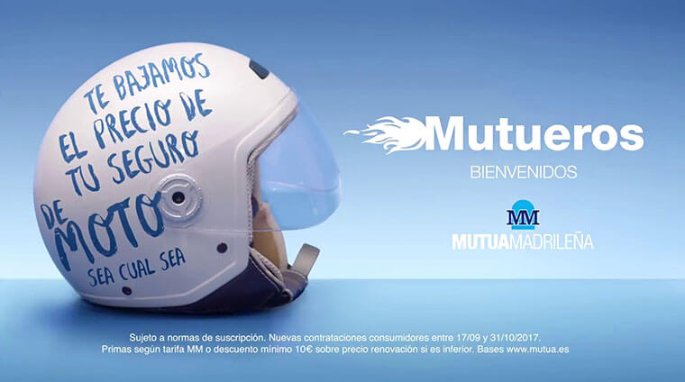 Anuncio de Mutua Madrileña de seguros de moto