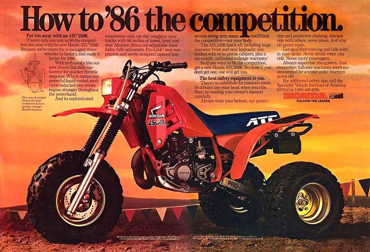 Trike Honda ATC 250r