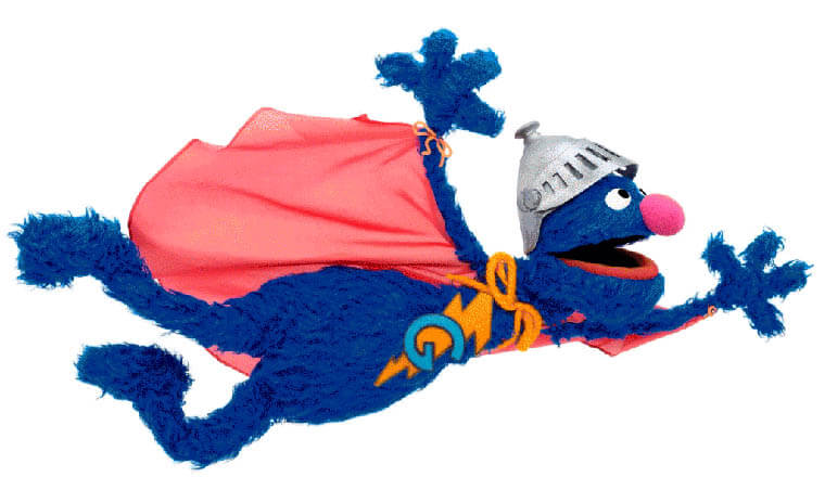 Súper Coco o Super Grover de Barrio Sésamo