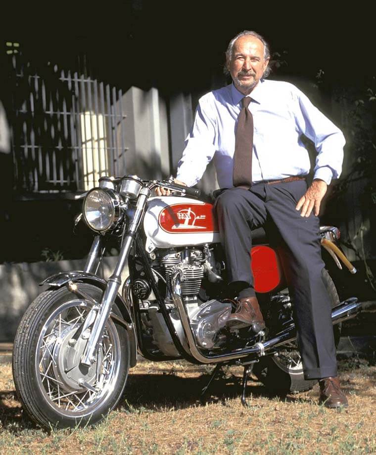 Leopoldo Tartarini con la Italjet Grifon 650