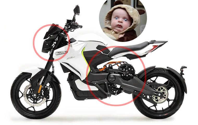 Lateral izquierdo Voge ER10 blanca